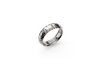 Anello Bikkembergs Uomo GEOMETRICS in Acciaio Diamante 0.01 Ct GEOR02WW_20 - GEOR02WW_22
